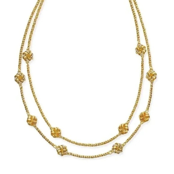 Anthropologie Jewelry - Vintage Knot Layered Necklace